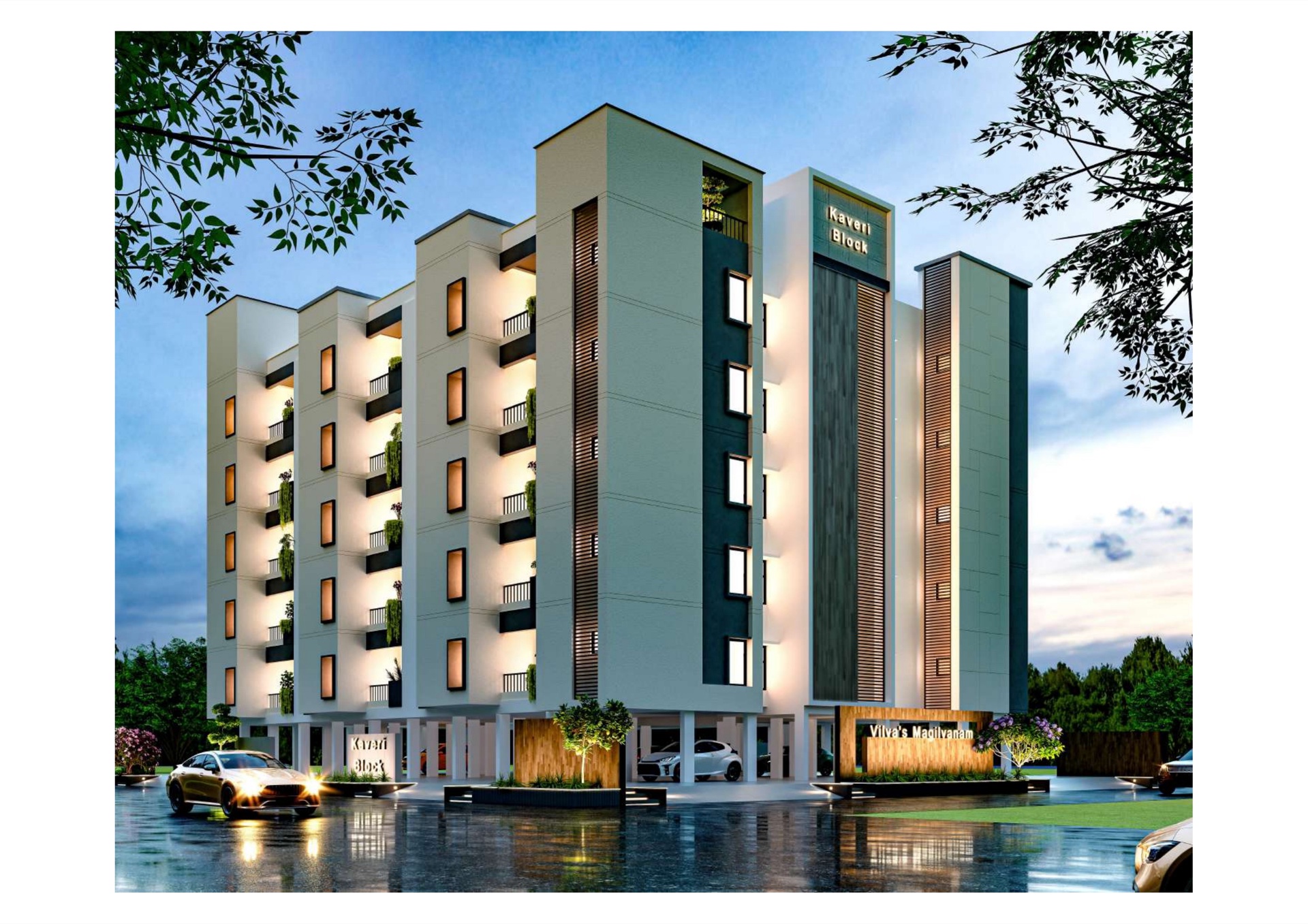 Kaveri Block apartments at Maghilvanam in Salem